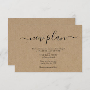 Verspätete Hochzeitsankündigung über Kraft Einladung