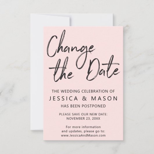 Verspätete Hochzeitskarte Einladung (Vorderseite)