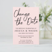 Verspätete Hochzeitskarte Einladung (Stehend Vorderseite)