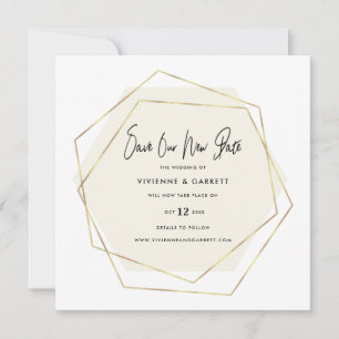 Verspätete Hochzeitsszenario Save The Date