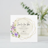 Verspätete Hochzeitsszenario Save The Date (Stehend Vorderseite)