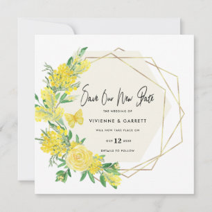 Verspätete Hochzeitsszenario Save The Date