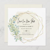 Verspätete Hochzeitsszenario Save The Date (Vorne/Hinten)