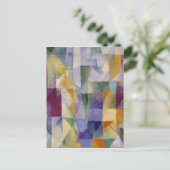 Verspätete klaasische Abstrakte Kunstmalerei Windo Postkarte (Stehend Vorderseite)