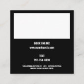 Verspätete Nacht Miami Quadratische Visitenkarte (Rückseite)
