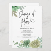 Verspätete Notizen zur Änderung von Plänen für Suk Einladung (Vorne/Hinten)