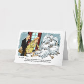 Verspäteter Geburtstag mit ängstlicher Karte (Vorderseite)