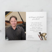 Verspäteter Geburtstag mit Klarinette Blockflöten  Karte (Innenseite)