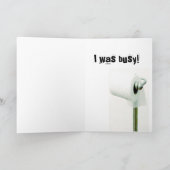 verspäteter Geburtstag, Nebengebäude Karte (Innenseite)