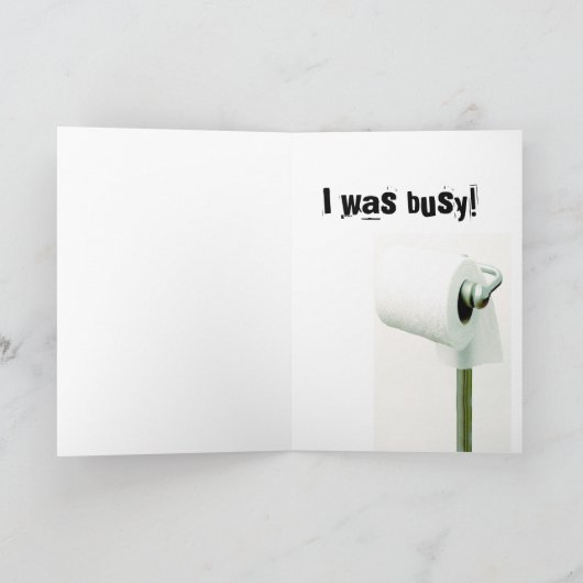 verspäteter Geburtstag, Nebengebäude Karte (Innenseite)