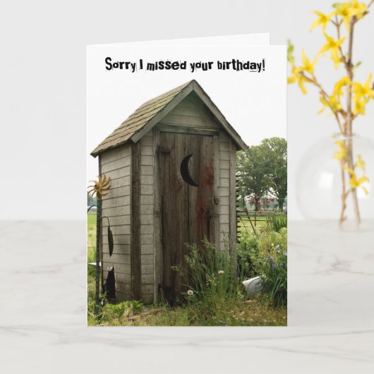 verspäteter Geburtstag, Nebengebäude Karte (Gelbe Blume)