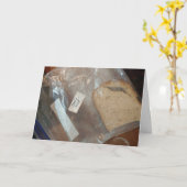 verspäteter Geburtstag (Schinken 2018) Karte (Gelbe Blume)