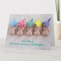 Verspäteter Geburtstag: Wachte gerade, Lehm-Babys,