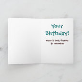 Verspäteter Geburtstags-Otter Karte (Innenseite)