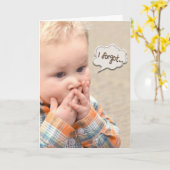 verspäteter Geburtstagskind Karte (Gelbe Blume)