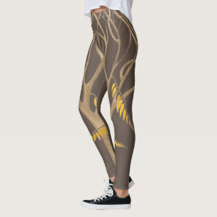 Verspäteter Herbst auf Leggings