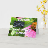 Verspäteter Jahrestag Apology2-customize Karte (Gelbe Blume)