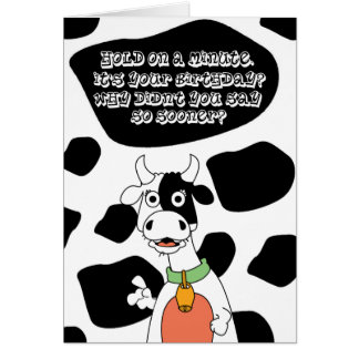Alles Gute Zum Geburtstag Der Kuh Karten Zazzle.de