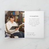 Verspätetes Lehrerbüro-Blumenthema Karte (Innenseite)