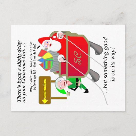 Verspätetes Weihnachten - Porträt des verspäteten (Vorderseite)