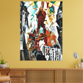 Verspätung - Der rote Turm Leinwanddruck (Insitu (Wohnzimmer))