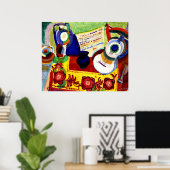 Verspätung - Portugiesisches Stillleben Poster (Heimbüro)