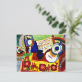 Verspätung - Portugiesisches Stillleben Postkarte (Stehend Vorderseite)