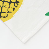 Verspielte Ananas: kinderfreundlich Vintag Fleecedecke (Ecke)