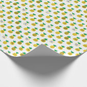 Verspielte Ananas: kinderfreundlich Vintag Geschenkpapier (Ecke)