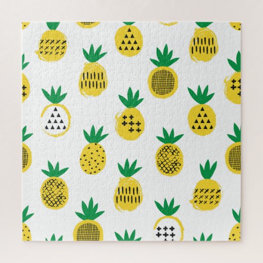 Verspielte Ananas: kinderfreundlich Vintag Puzzle (Vertikal)