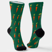 Verspielte Aquarell-Karotte Socken (Gewinkelt)