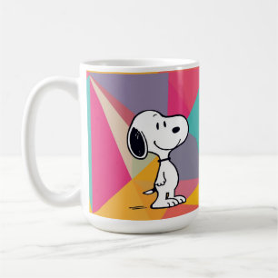 Verspielte Beagle-Cartoon-Geometric-Pop-Art Kaffeetasse
