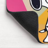 Verspielte Beagle-Cartoon-Geometric-Pop-Art Mousepad (Ecke)