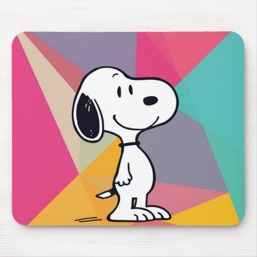Verspielte Beagle-Cartoon-Geometric-Pop-Art Mousepad (Vorne)