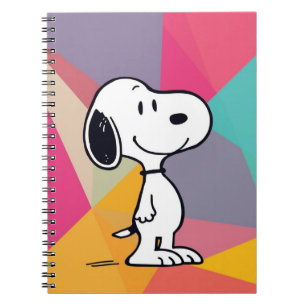 Verspielte Beagle-Cartoon-Geometrische-Pop-Art Notizblock