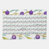 Verspielte Beeren und Reben Geschirrtuch (Horizontal)