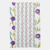 Verspielte Beeren und Reben Geschirrtuch (Vertikal)