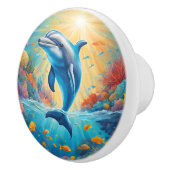 Verspielte Dolphin Keramikknauf (Rechts)