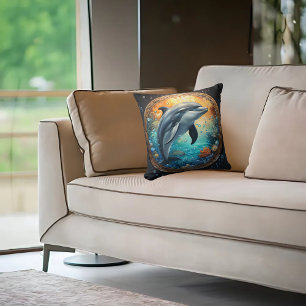 Verspielte Dolphin Kissen