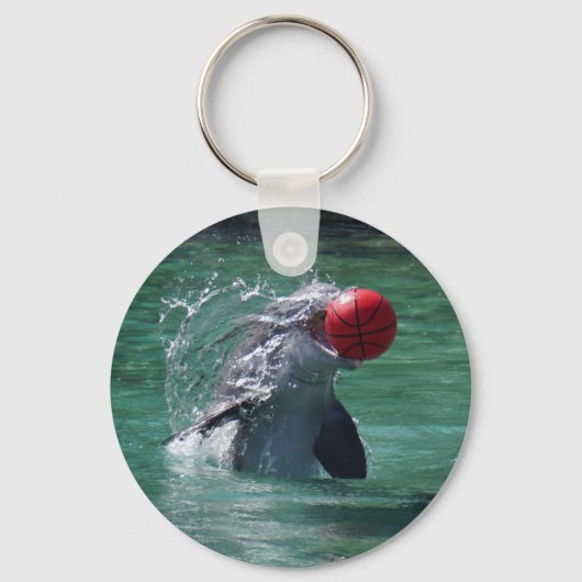 Verspielte Dolphin Schlüsselanhänger (Vorderseite)
