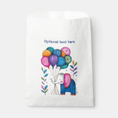 VERSPIELTE ELEFANTENBALLONS GESCHENKTÜTCHEN (Vorderseite)