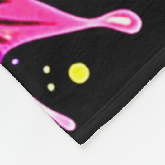 Verspielte Emoji-Explosion Fleecedecke (Ecke)