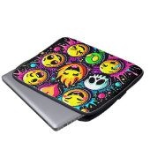 Verspielte Emoji-Explosion Laptopschutzhülle (Vorne Knopf)