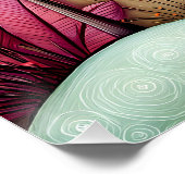 Verspielte Fantasie Landschaft Poster (Ecke)