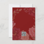 Verspielte Fox Herbsthochzeit RSVP Karte (Rückseite)