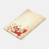 Verspielte Foxy Post-It Notizen 4x6 (angewinkelt)