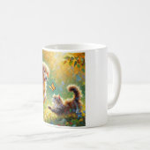 Verspielte Freunde Kaffeetasse (VorderseiteRechts)