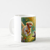 Verspielte Freunde Kaffeetasse (Vorderseite Links)