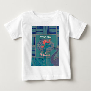 Verspielte Giraffen-Kunst: Ein Afrikanisches Vergn Baby T-shirt