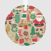 Verspielte Holiday Leckereien Foto Ornament - Ging (Rückseite)